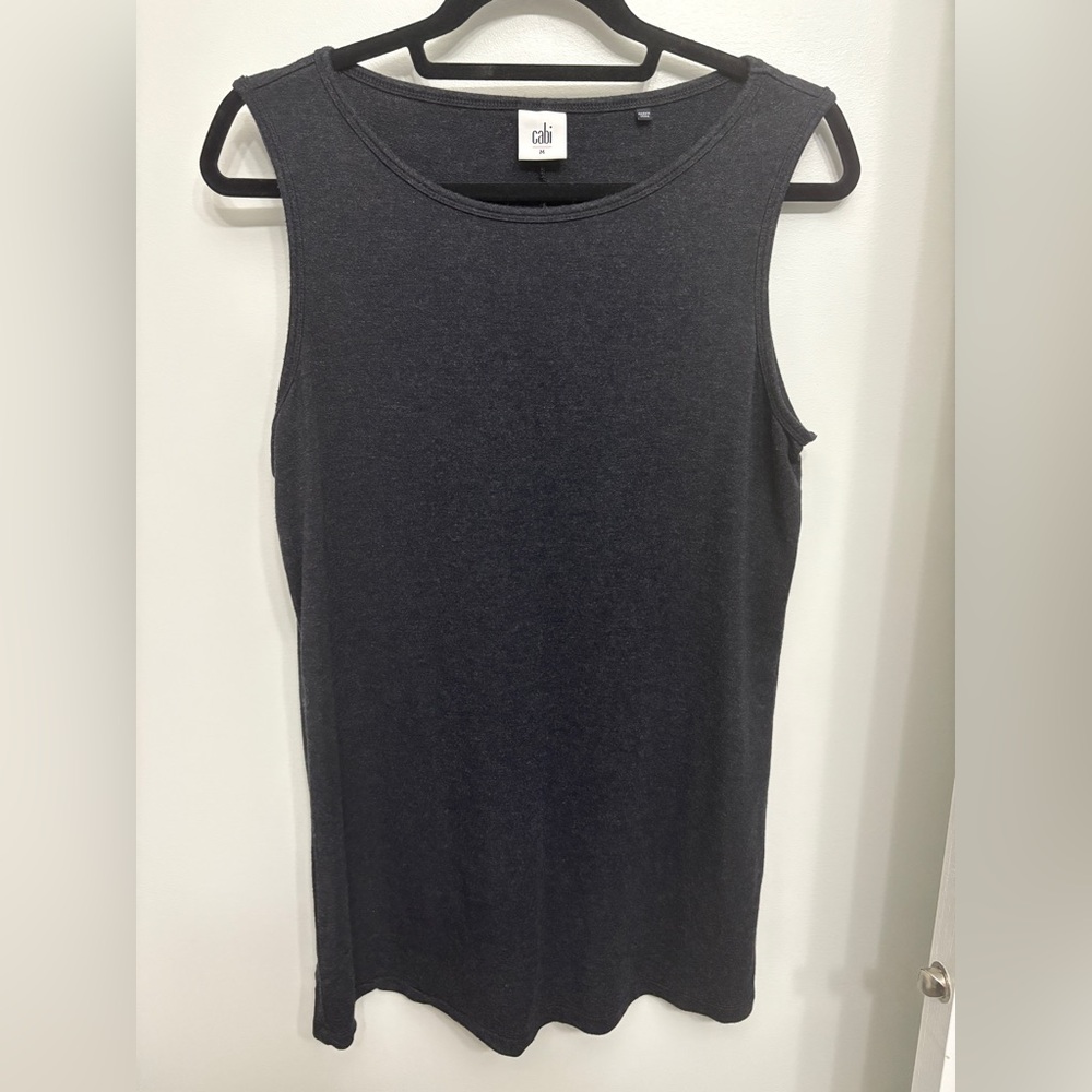 Cabi Dark Grey Sleeveless tunic